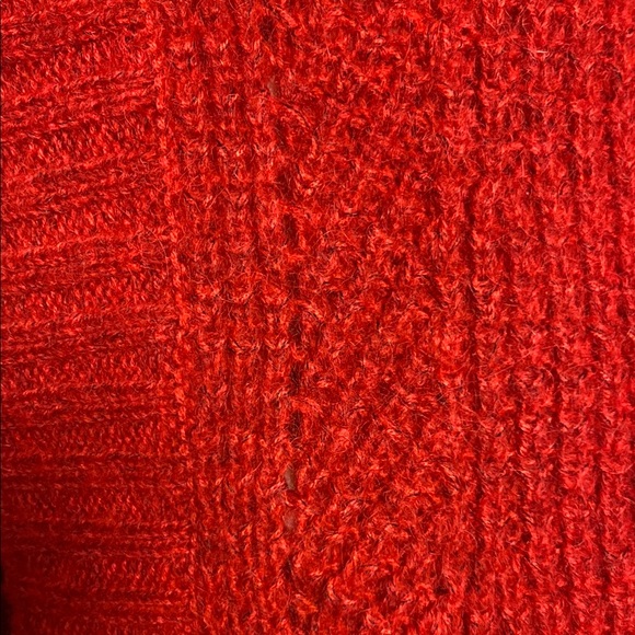 Scotch & Soda Red Deep  V-Neck Sweater - Picture 8 of 9